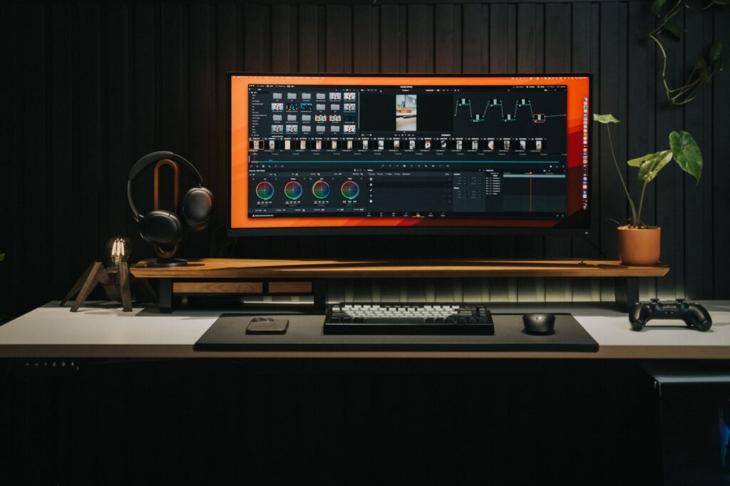 AI video generator comparison on a workstation