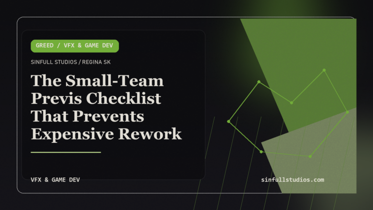 The Small-Team Previs Checklist That Prevents Expensive Rework