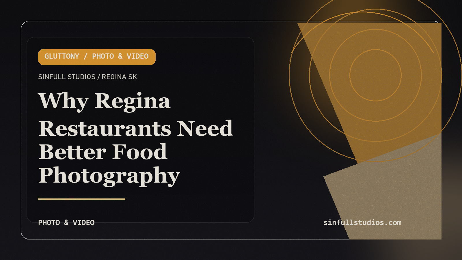 Why Regina Restaurants Need Better Food Photography